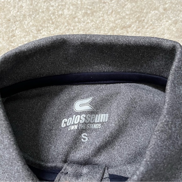 Colosseum University of Illinois Fighting Illini Polo Mens S Gray Embroidered - Picture 3 of 8